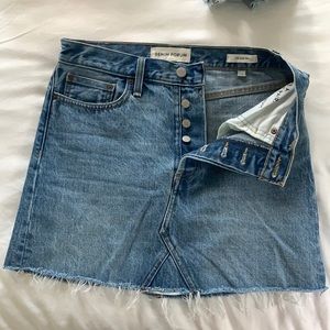 Denim Forum Mini Skirt